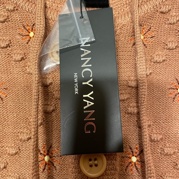 Nancy Yang Cardigan Sweater-Camel-Size Large - Picture 3 of 12